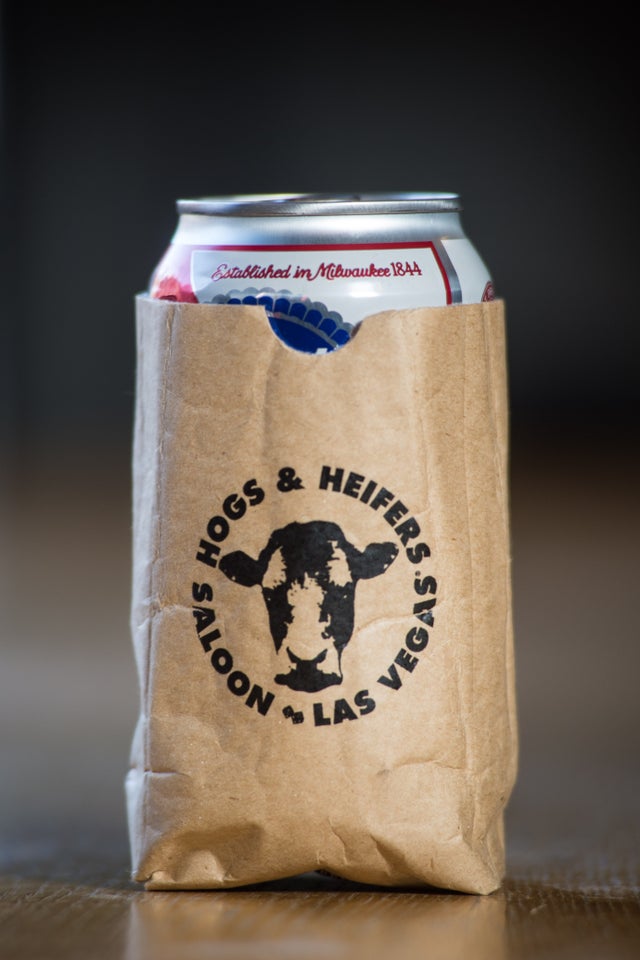 Paper clearance bag koozie